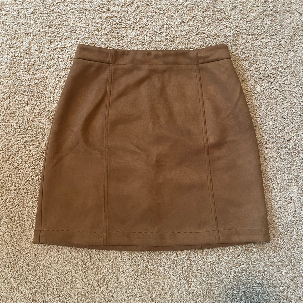 Ann Taylor Factory Brown Mini Skirt Size 4